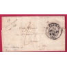 CURSIVE 45 CASTELMORON SUR LOT ET GARONNE 1841 POUR AGEN INDICE 15 LETTRE COVER FRANCE