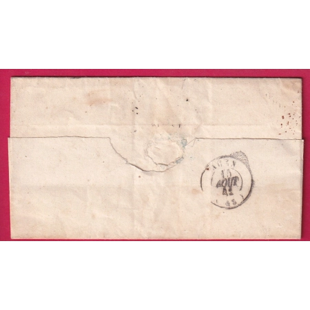CURSIVE 45 CASTELMORON SUR LOT ET GARONNE 1841 POUR AGEN INDICE 15 LETTRE COVER FRANCE