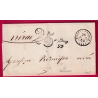 CURSIVE 45 BOUGLON LOT ET GARONNE CAD TYPE 15 CASTELJALOUX POUR NERAC INDICE 13 LETTRE COVER FRANCE
