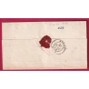 CURSIVE 45 BOUGLON LOT ET GARONNE CAD TYPE 15 CASTELJALOUX POUR NERAC INDICE 13 LETTRE COVER FRANCE