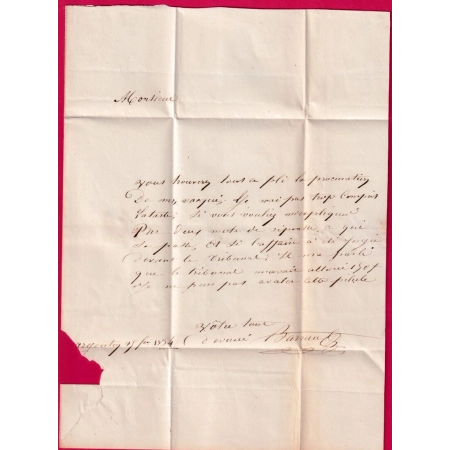 CURSIVE 45 BOUGLON LOT ET GARONNE CAD TYPE 15 CASTELJALOUX POUR NERAC INDICE 13 LETTRE COVER FRANCE
