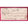 BELLE LETTRE LOCALE AVEC MENTION REMISE AU FACTEUR RURAL CASTILLONES LOT ET GARONNE 1843 BOITE RURALE A LETTRE COVER