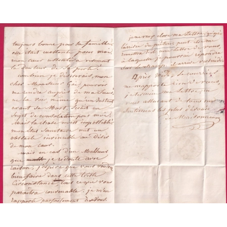 BELLE LETTRE LOCALE AVEC MENTION REMISE AU FACTEUR RURAL CASTILLONES LOT ET GARONNE 1843 BOITE RURALE A LETTRE COVER
