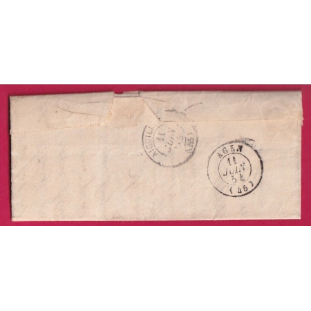 CAD TYPE 15 CANCON LOT ET GARONNE BOITE RURALE I ST PASTOR POUR AIGUILLON LETTRE COVER