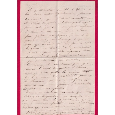 GUERRE 1870 DIJON COTE D'OR 11 OCT 1870 ARMEE DU RHIN POUR BORDEAUX LETTRE COVER