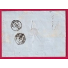 N°14 BLEU SUR NOIR BELLE COULEUR PARIS ETOILE PLEINE BUREAU E POUR MULHOUSE HAUT RHIN LETTRE COVER