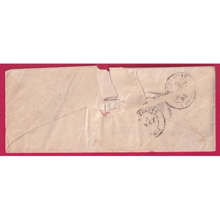 N°13 PAIRE PC 872 CLAIRAC LOT ET GARONNE POUR CAUTERETS HAUTES PYRENEES LETTRE COVER