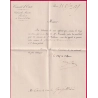 N°23 LOSANGE -20- + APRES LE DEPART SUR LE TIMBRE PARIS  ST DOMque st gn GRIFFE PRESIDENT DU CONSEIL ETAT LETTRE