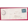 N°22 GC 3420 TERMINIERS EURE ET LOIR POUR MONTERAUX SEINE ET MARNE INDICE 12 LETTRE COVER