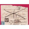 N°22 GC 189 LAVAUR TARN TAXE N°3 POUR TOULOUSE REEXPEDIEE A LAVAUR PUIS BOZOULS AVEYRON TAXE MODIFIEE LETTRE COVER