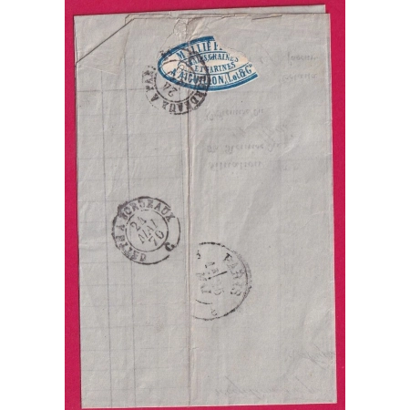 N°31 GC 24 AIGUILLON LOT ET GARONNE POUR PARIS LETTRE COVER