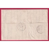 N°60 CURIOSITE CAD TYPE 17 CLAIRAC + CASSENEUIL SUR TIMBRE APPOSE A L'ARRIVEE LETTRE COVER