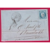 N°60 GC 6233 ROUGEMONT LE CHATEAU CAD TYPE 24 INDICE 18 POUR BREUCHOTTE HAUTE SAONE DEVANT DE LETTRE COVER