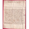 MARQUE MANUSCRIT ST JEAN DU GARD 1758 POUR LOUDUN VIENNE BELLE TAXE 24 LENAIN N°1 INDICE 12 LETTRE COVER