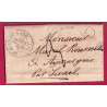 CAD TYPE 13 T JEAN DU GARD DECIME RURAL LACAMP POUR LUNEL HERAULT 1832 LETTRE COVER
