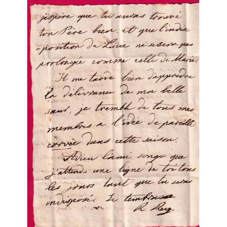 CAD TYPE 13 T JEAN DU GARD DECIME RURAL LACAMP POUR LUNEL HERAULT 1832 LETTRE COVER
