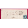 N°15 PARIS ETOILE 3ED 60 11 POUR AGEN LOT ET GARONNE TTB SIGNE CALVES LETTRE COVER
