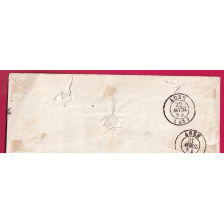 N°15 PARIS ETOILE 3ED 60 11 POUR AGEN LOT ET GARONNE TTB SIGNE CALVES LETTRE COVER