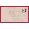 TAXE N°2 SUPERBE TRES GRANDES MARGES UN VOISIN NIMES GARD POUR NIMES SUR IMPRIME CHEMINS DE FER LETTRE COVER