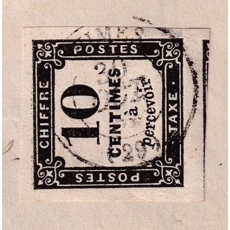TAXE N°2 SUPERBE TRES GRANDES MARGES UN VOISIN NIMES GARD POUR NIMES SUR IMPRIME CHEMINS DE FER LETTRE COVER