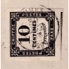 TAXE N°2 SUPERBE TRES GRANDES MARGES UN VOISIN NIMES GARD POUR NIMES SUR IMPRIME CHEMINS DE FER LETTRE COVER