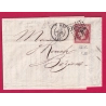 N°17B GC 2659 NIMES GARD 1863 POUR BEZIERS HERAULT LETTRE COVER