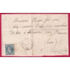 N°29 GC 4947 ST JEAN DE MARUEJOLS GARD CAD TYPE 24 POUR RENAISON LOIRE INDICE 15 LETTRE COVER