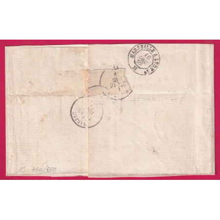 N°29 GC 4947 ST JEAN DE MARUEJOLS GARD CAD TYPE 24 POUR RENAISON LOIRE INDICE 15 LETTRE COVER