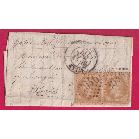 TENTATIVE ENTREE SIEGE DE PARIS PAR LILLE NORD TEXTE DU 9 NOVEMBRE 1870 DE LYON RHONE POUR PARIS LETTRE COVER