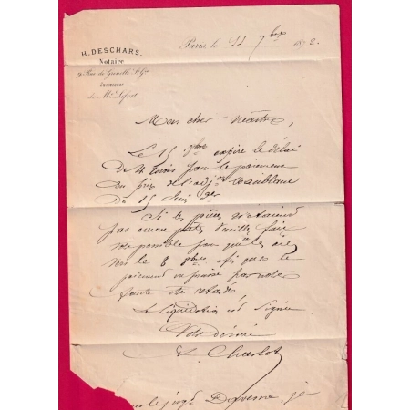 N°59 PARIS ETOILE 15 R BONAPARTE POUR PARIS LETTRE COVER