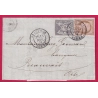 N°66 54 MIXTE SAGE CERES CAD TYPE 18 ABBEVILLE SOMME POUR BEAUVAIS OISE LETTRE COVER