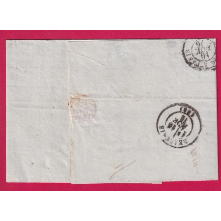 N°66 54 MIXTE SAGE CERES CAD TYPE 18 ABBEVILLE SOMME POUR BEAUVAIS OISE LETTRE COVER