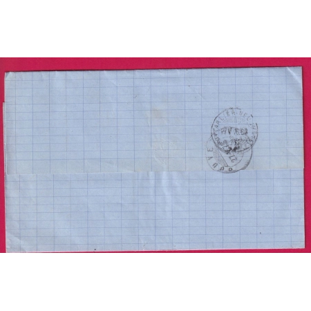 TARIF FRONTALIER N°54 PAIRE CAD PONTARLIER DOUBS POUR COUVET SUISSE LETTRE COVER