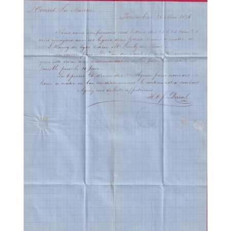 TARIF FRONTALIER N°54 PAIRE CAD PONTARLIER DOUBS POUR COUVET SUISSE LETTRE COVER