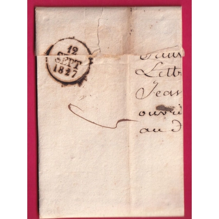 MARQUE P29P SAUVE GARD INDICE 14 POUR REVEL HAUTE GARONNE 1827 LETTRE COVER