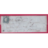 N°4 BORD DE FEUILLE GRILLE NEUILLY SUR SEINE 1852 POUR ROUEN SEINE INFERIEURE LETTRE COVER
