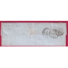 N°4 BORD DE FEUILLE GRILLE NEUILLY SUR SEINE 1852 POUR ROUEN SEINE INFERIEURE LETTRE COVER