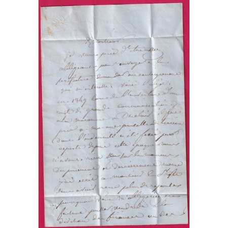 N°4 BORD DE FEUILLE GRILLE NEUILLY SUR SEINE 1852 POUR ROUEN SEINE INFERIEURE LETTRE COVER
