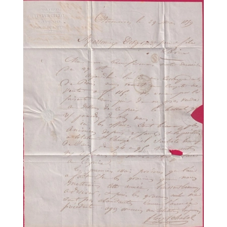 N°14 PC 3578 LE VIGAN GARD BOITE RURALE D AUMESSAS POUR PARIS LETTRE COVER