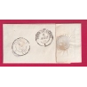N°4 GRILLE DIEPPE SEINE INFERIEURE SU DOS LIGNE DU HAVRE POUR PARIS AOUT 1850 SIGNE CALVES LETTRE COVER