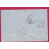 N°36 PAIRE + N°20 PARIS ETOILE 28 R CARDINAL LEMOINE 2 OCT 1871 POUR ARRAS PAS DE CALAIS LETTRE COVER