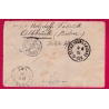 N°55 PAIRE VARIETE GRAND TIMBRE BDF CAD T17 VAUCOULEURS MEUSE STRASBOURG REEXP. ALBBRUCK ALLEMAGNE  LETTRE COVER