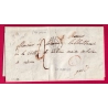 CURSIVE 29 LUSSAN GARD BOITE RURALE J LA BASTIDE D'ENGRAS DECIME RURAL POUR NIMES 1844 LETTRE COVER