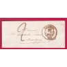 CAD TYPE 14 CHABLIS YONNE DU 27 JANVIER 1849 POUR MONTIGNY LETTRE COVER