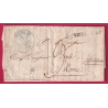 CAD TYPE 12 ESPALLION AVEYRON EN BLEU POUR ROME ITALIE ITALIA VIA NIZZA DI MARE 1832 RARE INDICE 15 LETTRE COVER