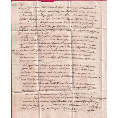 CAD TYPE 12 ESPALLION AVEYRON EN BLEU POUR ROME ITALIE ITALIA VIA NIZZA DI MARE 1832 RARE INDICE 15 LETTRE COVER