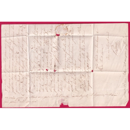 CAD TYPE 15 BASSOUS YONNE BOITE RURALE F A IDENTIFIER POUR PROVINS SEINE ET MARNE 1850 LETTRE COVER