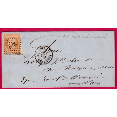 N°13B VARIETE OREILLE CASSEE PC VAUGIRARD SEINE POUR PARIS RECETTES REUNIES LETTRE COVER