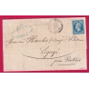 N°22 PC DU GC 2217 MARGUERITTES GARD POUR LIGUGE VIENNE INDICE 14 CAD TYPE 22 LETTRE COVER
