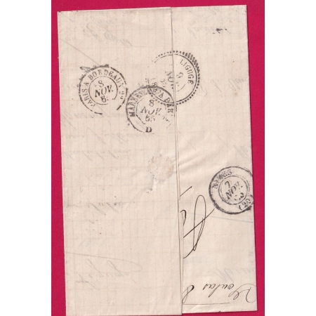 N°22 PC DU GC 2217 MARGUERITTES GARD POUR LIGUGE VIENNE INDICE 14 CAD TYPE 22 LETTRE COVER